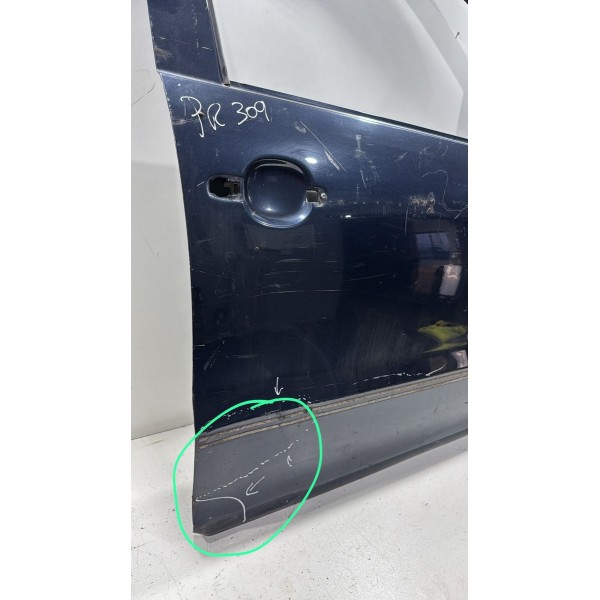 Porta Dianteira Direita Fox 2010/2014 2 Furos Fechadura Direito Azul
