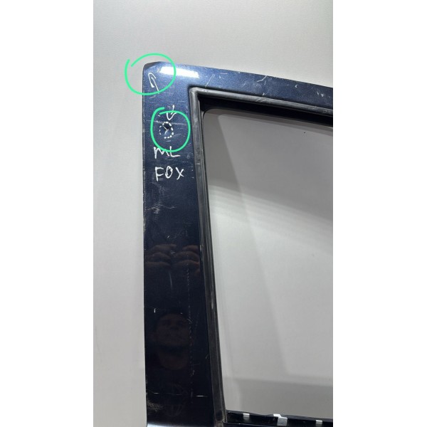 Porta Dianteira Direita Fox 2010/2014 2 Furos Fechadura Direito Azul