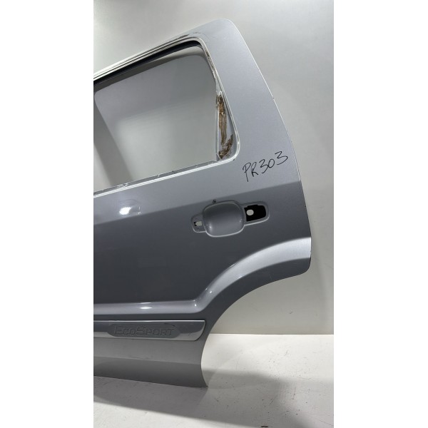 Porta Traseira Esquerda Só Lata Ecosport  2003 A 2011 Esquerdo Preto