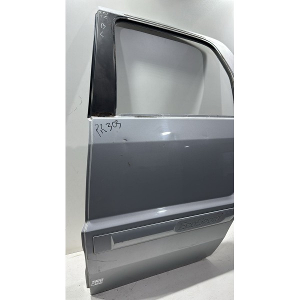 Porta Traseira Esquerda Só Lata Ecosport  2003 A 2011 Esquerdo Preto
