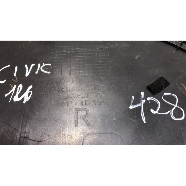 Acabamento Lateral Painel Direito Honda Civic 2012 A 2016 Preto