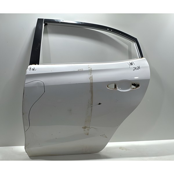 Porta Traseira Esquerda Toyota Yaris Sedan 2019 2024 Branca Porta Traseira Esquerda Toyota Yaris Sedan 2019 2024 Branca