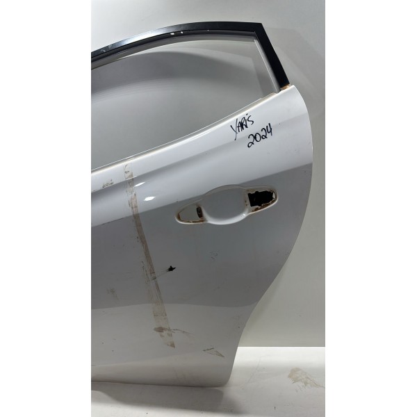 Porta Traseira Esquerda Toyota Yaris Sedan 2019 2024 Branca Porta Traseira Esquerda Toyota Yaris Sedan 2019 2024 Branca