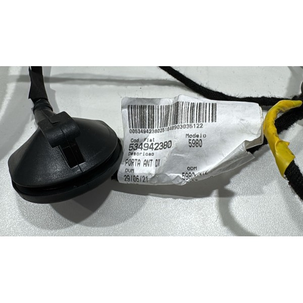 Chicote Fiação Porta Diant Direita Jeep Commander 2022 2024 Chicote Fiação Porta Diant Direita Jeep Commander 2022 2024