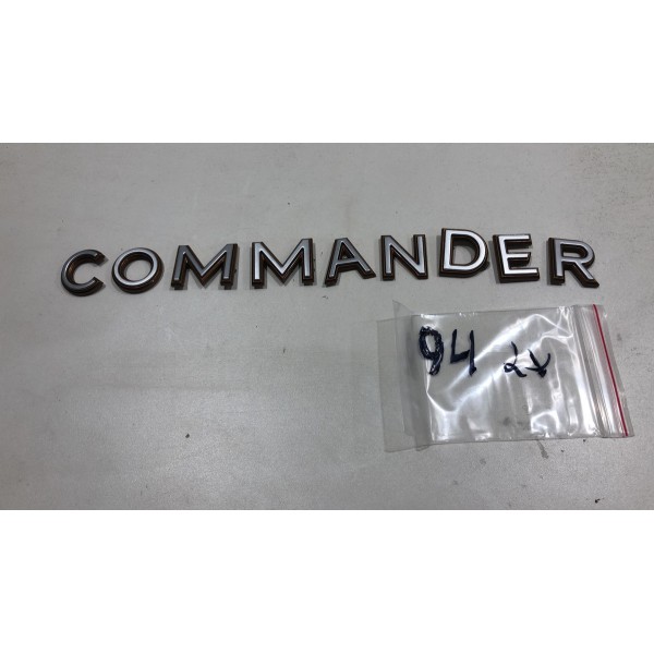 Emblema Lateral Porta Jeep Commander 1.3 2021 22 23 2024 Preto Emblema Lateral Porta Jeep Commander 1.3 2021 22 23 2024 Preto