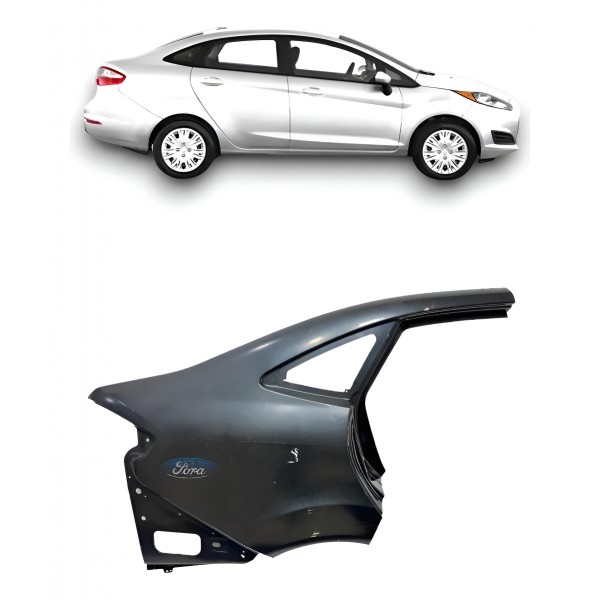 Retalho Lateral Direito New Fiesta Sedan 13/24 G2bz5427840a Preto