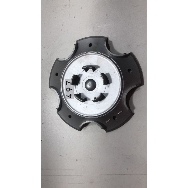 Calota Central Roda Space Fox Aro 15 5 Furos Compare - Prateado