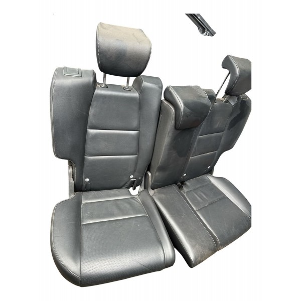 Jogo Banco Couro Honda Hrv 2015 2016 2017 2018/2021 Detalhe Preto