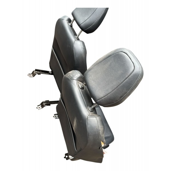 Jogo Banco Couro Honda Hrv 2015 2016 2017 2018/2021 Detalhe Preto