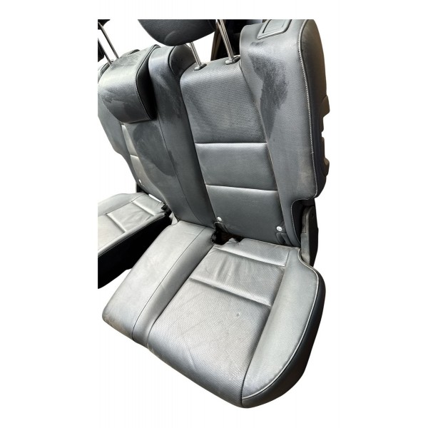 Jogo Banco Couro Honda Hrv 2015 2016 2017 2018/2021 Detalhe Preto