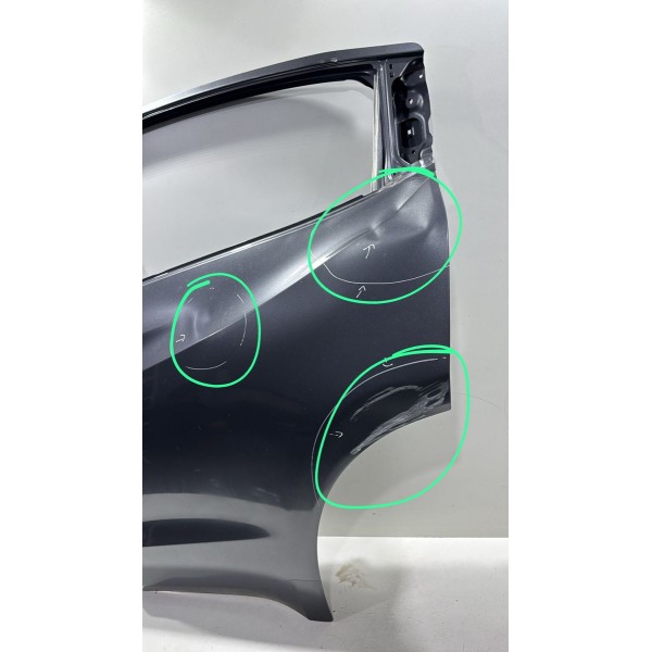 Porta Traseira Esquerda Hrv  2018 A 2021 Avaria Traseira Esquerdo Cinza