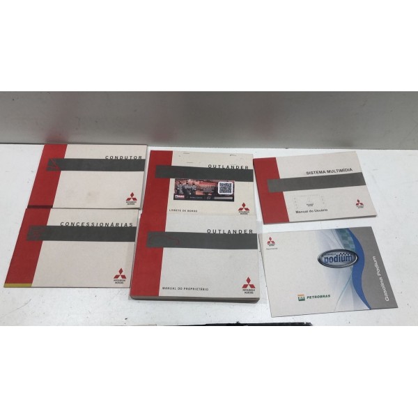 Manual Proprietário Mitsubishi Outlander 2016 2018 Original