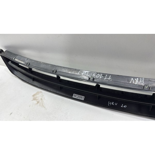 Grade Dianteira Inferior Honda Hrv Hr-v 2017 Á 2020 Original Preto Ambos Lados