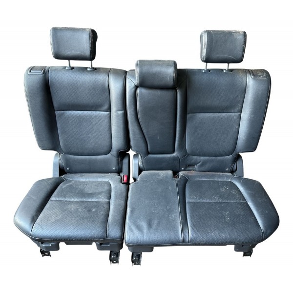 Jogo Bancos De Couro Mitsubishi Outlander 2016 À 2020 Preto