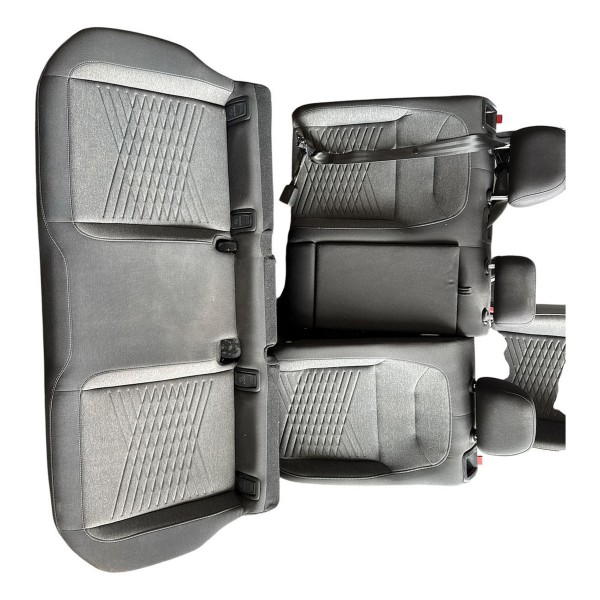 Jogo De Banco Vw Taos 2022 2023 Tecido Cinza