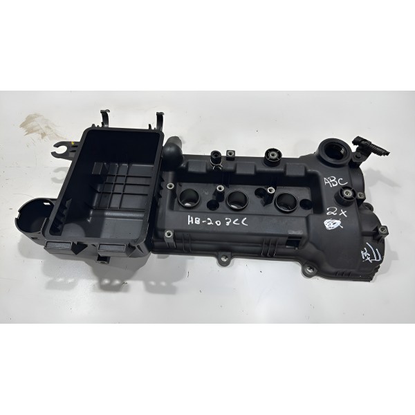 Tampa De Válvulas Hyundai Hb20 1.0 3cil 2013 A 2019 Detalhe Preto