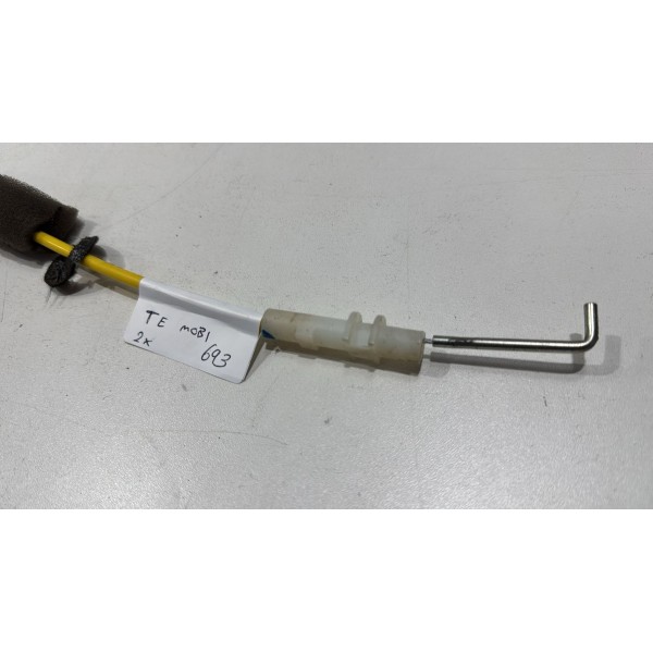 Cabo Fechadura Porta Traseira Esquerdo Fiat Mobi 2017 A 2022 Amarelo