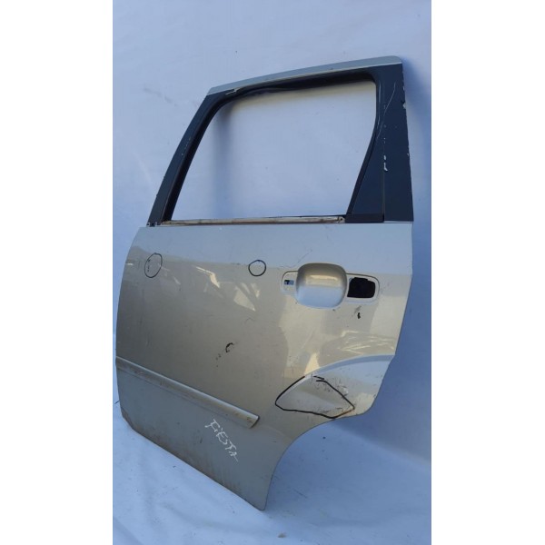 Porta Traseira Esquerda Ford Fiesta 2005/2012 Com Detalhe