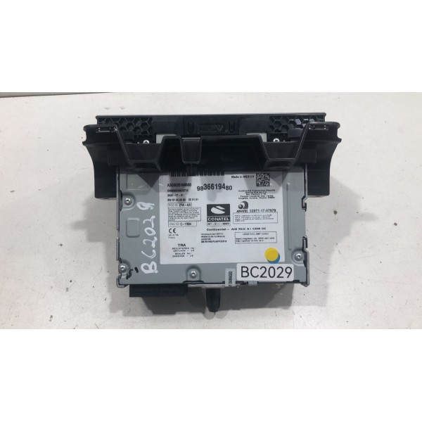 Central Multimídia Peugeot 2008 2016 / 2021 9836619480 Preto