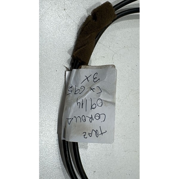 Cabo Fechadura Maçaneta Interna Traseira Corolla 2003/2008 Preto Dianteira