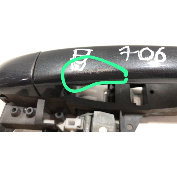 Maçaneta Externa Traseira Esquerda Peugeot 2008 2020 2021 Cinza-escuro Traseira