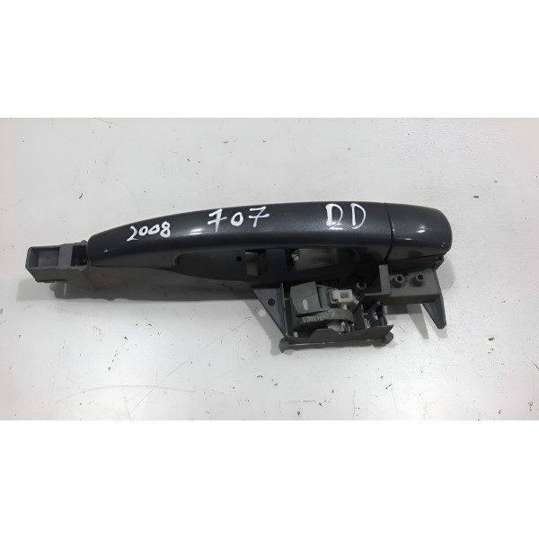 Maçaneta Externa Dianteira Direita Peugeot 2008 2020 2021 Preto Dianteira