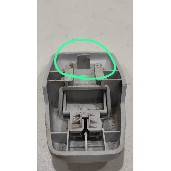 Moldura Regulagem Cinto Diant Peugeot 2008 Allure 2017/21 Branco