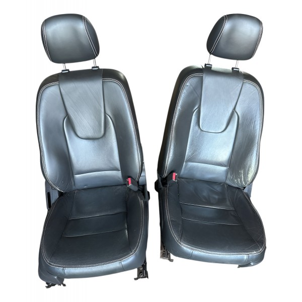 Jogo Bancos Couro Ford Fusion 2010 2011 2012 Preto