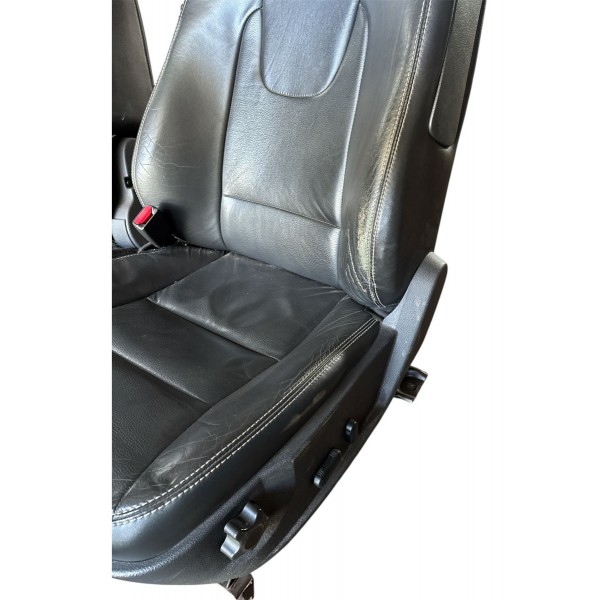 Jogo Bancos Couro Ford Fusion 2010 2011 2012 Preto