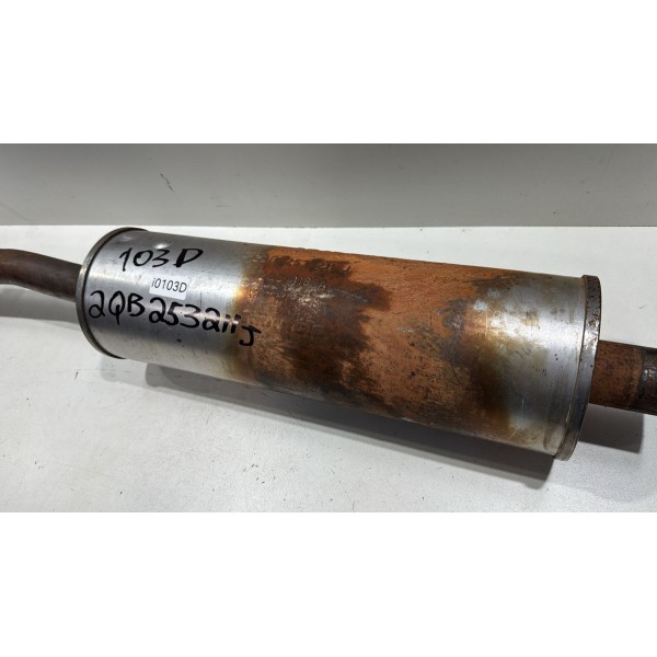 Silencioso Escapamento Nivus Highline 1.0 Tsi 2021 Central