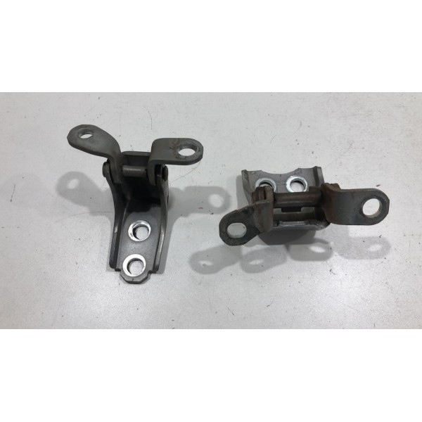 Par Dobradiça Porta Dianteira Esquerda Honda Crv 2013/2014 Prateado