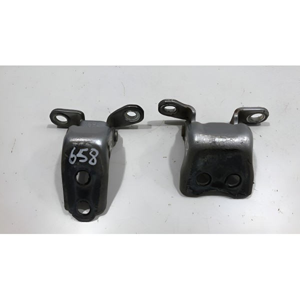 Par Dobradiça Porta Dianteira Esquerda Honda Crv 2013/2014 Prateado