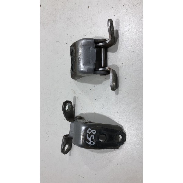 Par Dobradiça Porta Dianteira Esquerda Honda Crv 2013/2014 Prateado