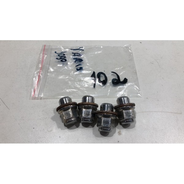 Kit Jogo 4 Polcas Porca Roda Toyota Yaris 2019 2020 2021 22