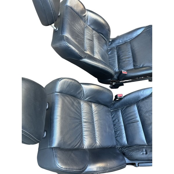 Jogo Banco Couro Honda Crv 2013 A 2016 Usado Original Preto