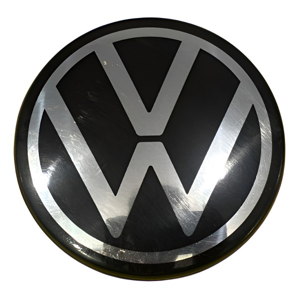 Calota Central Roda Polo Nivus Tcross 2020 Á 2025 Original Preto