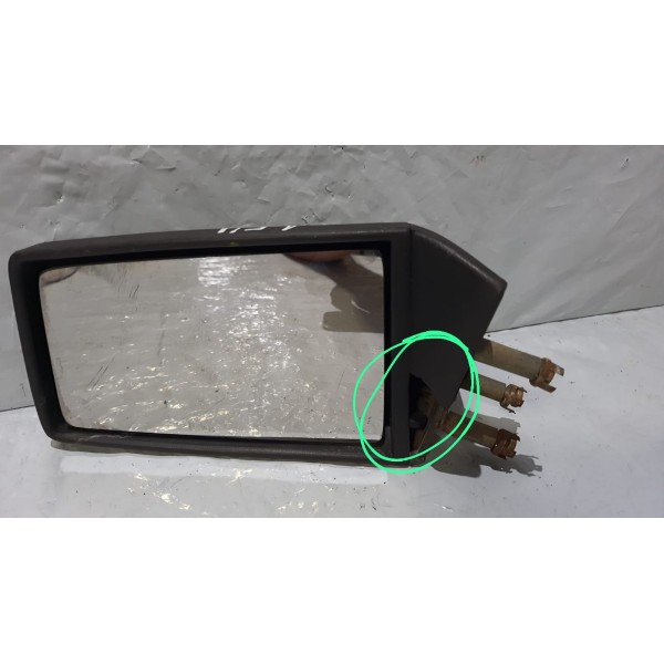 Retrovisor Esquerdo Fixo Preto Vw Gol  88/92