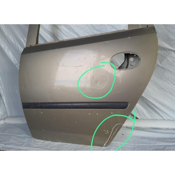 Porta  Meriva 2003 A 2012 Traseira Esquerda