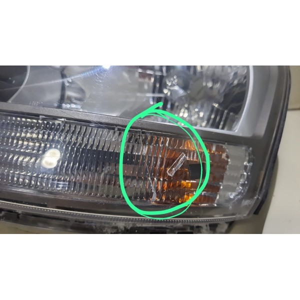 Farol Hyundai Tucson 05/13 Mascara Cinza Esquerdo Orig.