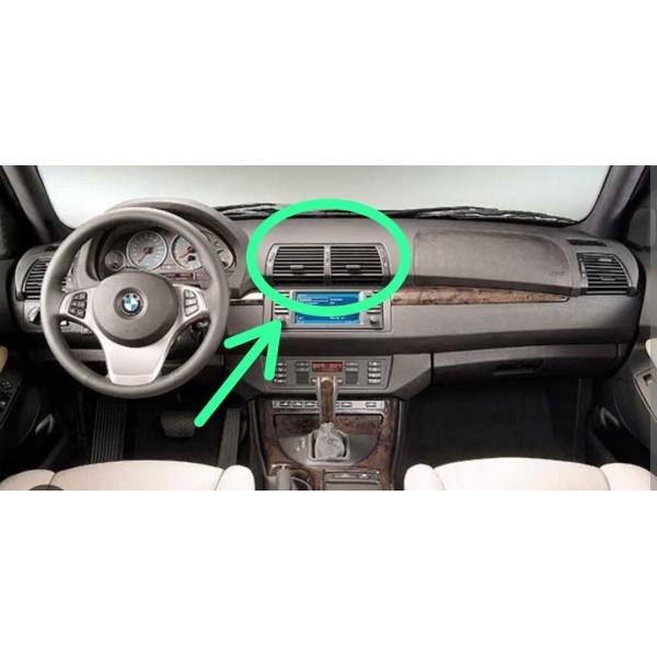 Difusor Saída Ar Central Painel Bmw X5 2004 2005 64228402221