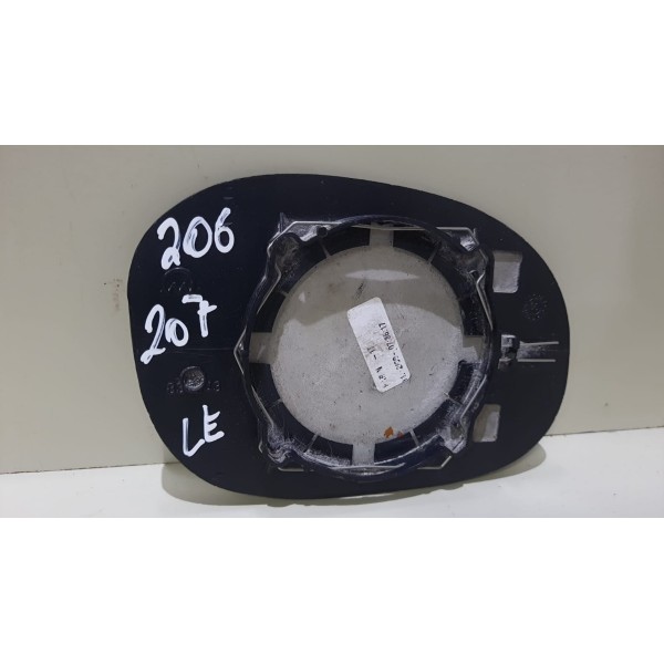 Lente Retrovisor Esquerdo Peugeot 206/207 Citroen C3 03/12