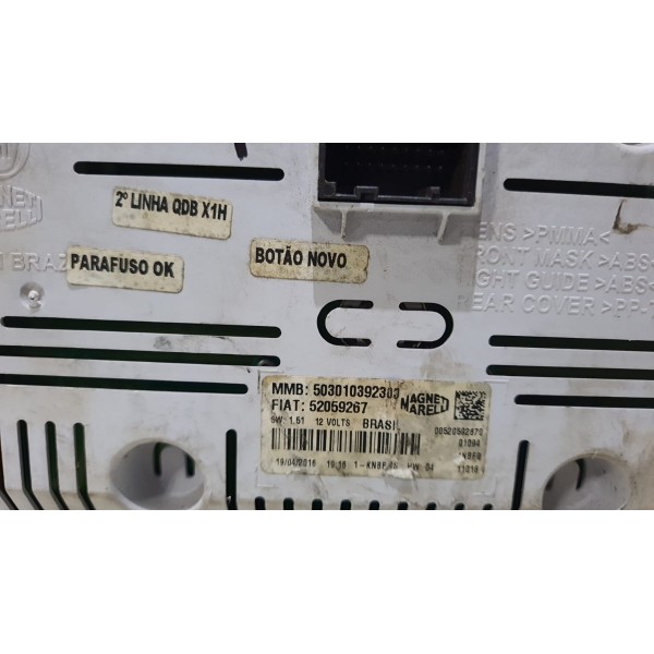 Painel Instrumento Velocímetro Mobi 52059267 Trinco Lente