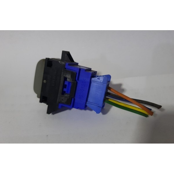 Botão Vidro Elétrico Do Painel Traseiro Scenic Plug Azul
