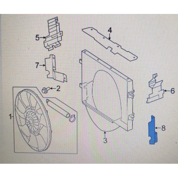 Moldura Defletor Radiador Mbb Sprinter 10/19 A9065050388